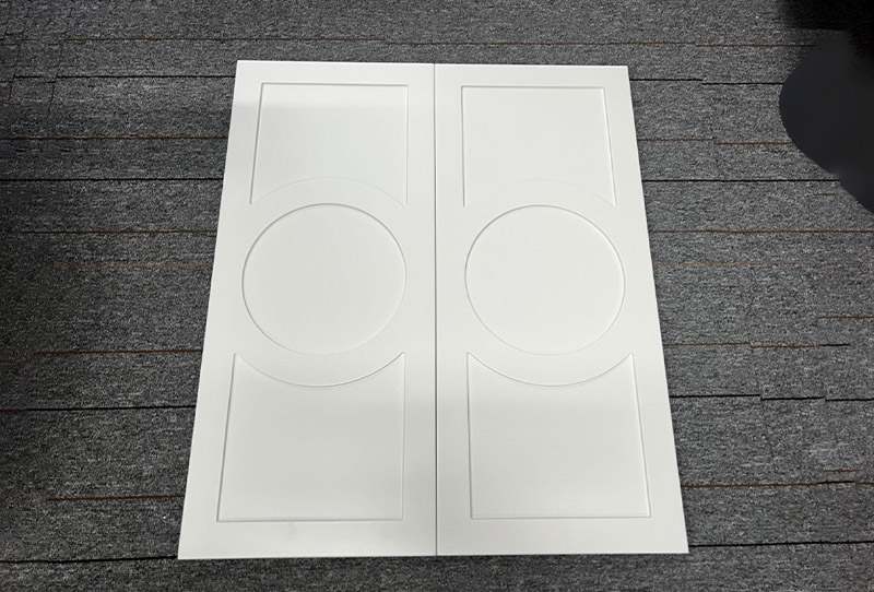 Send cabinet door panel samples by air for checking quality (2)