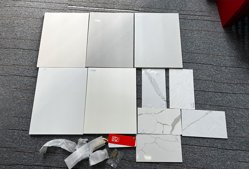 Send cabinet door panel samples by air for checking quality (5)